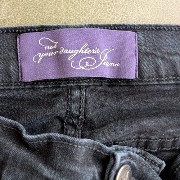 NYDJ Ladies size 10 in Black denim - Picture 2 of 6